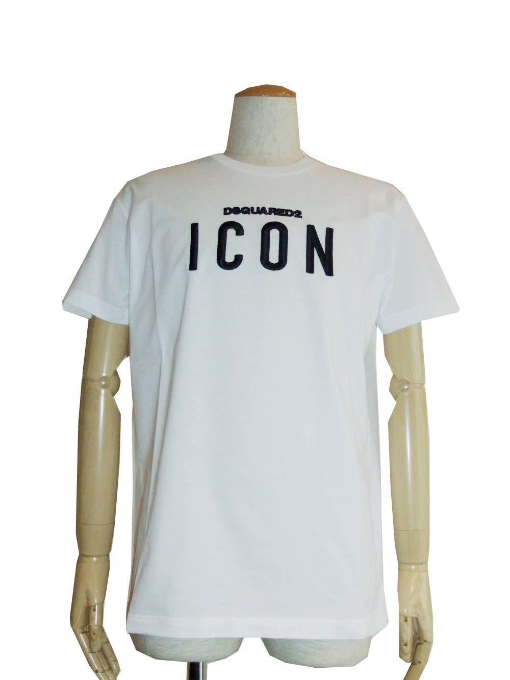 Dsquared2 - アイコン刺繍 Tシャツ (WHITE) ICON T-SHIRT LONG COOL