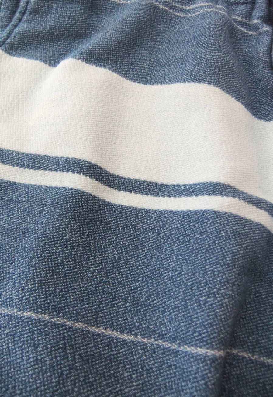 パイル パネルボーダーショーツ (NAVY)  MSG18S5029