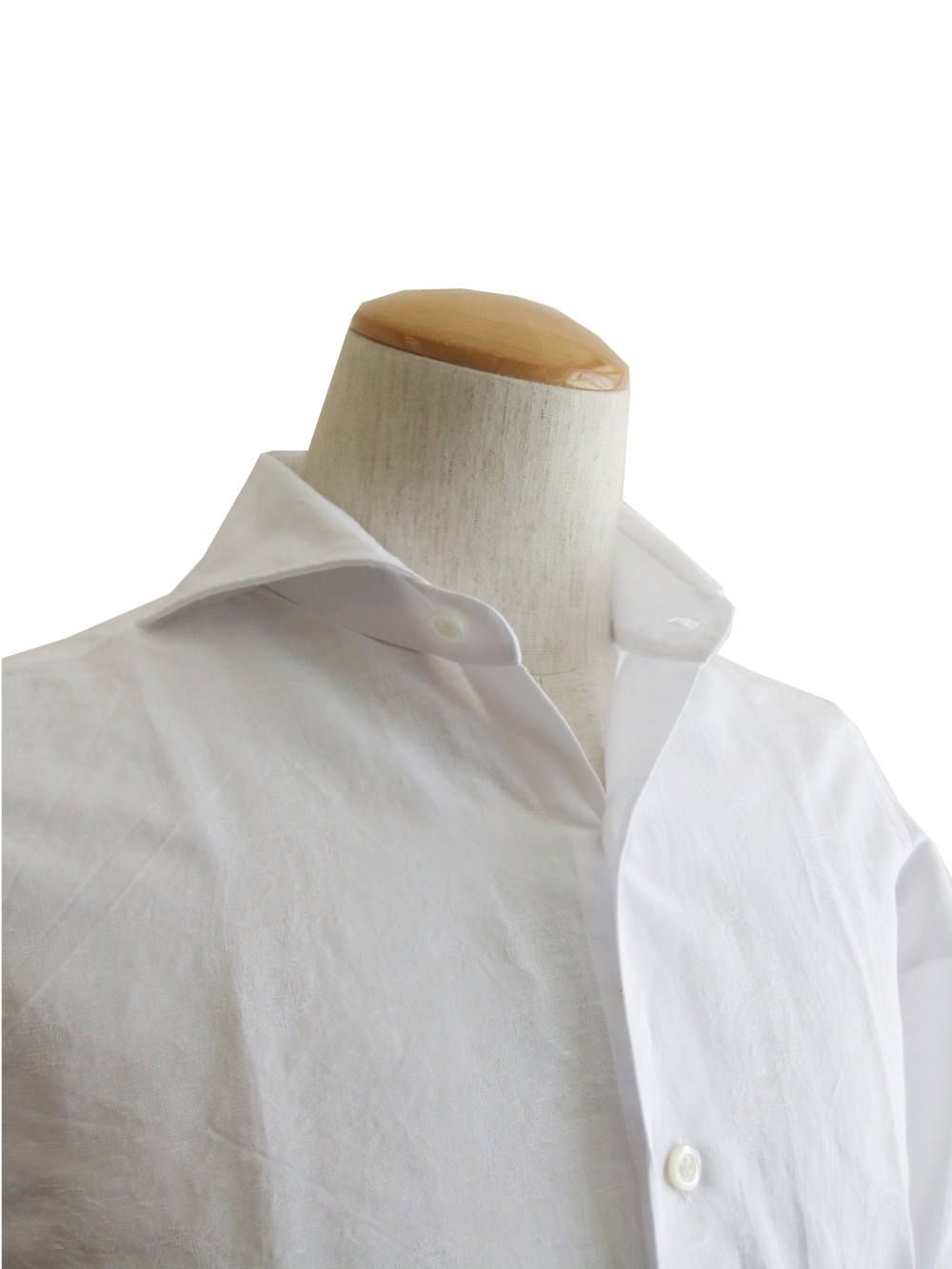 リネン×コットン ペイズリー柄 シャツ (WHITE)  8G15230V84