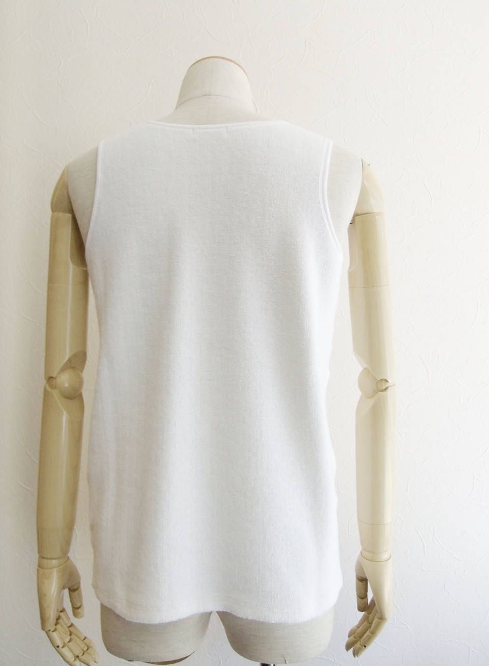 パイル タンクトップ MSG18S8067 (WHITE)
