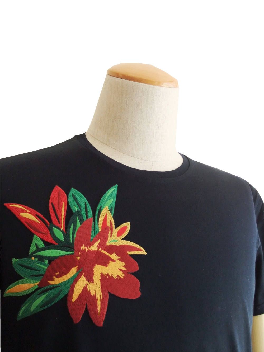 フラワー刺繍 Tシャツ JONAS