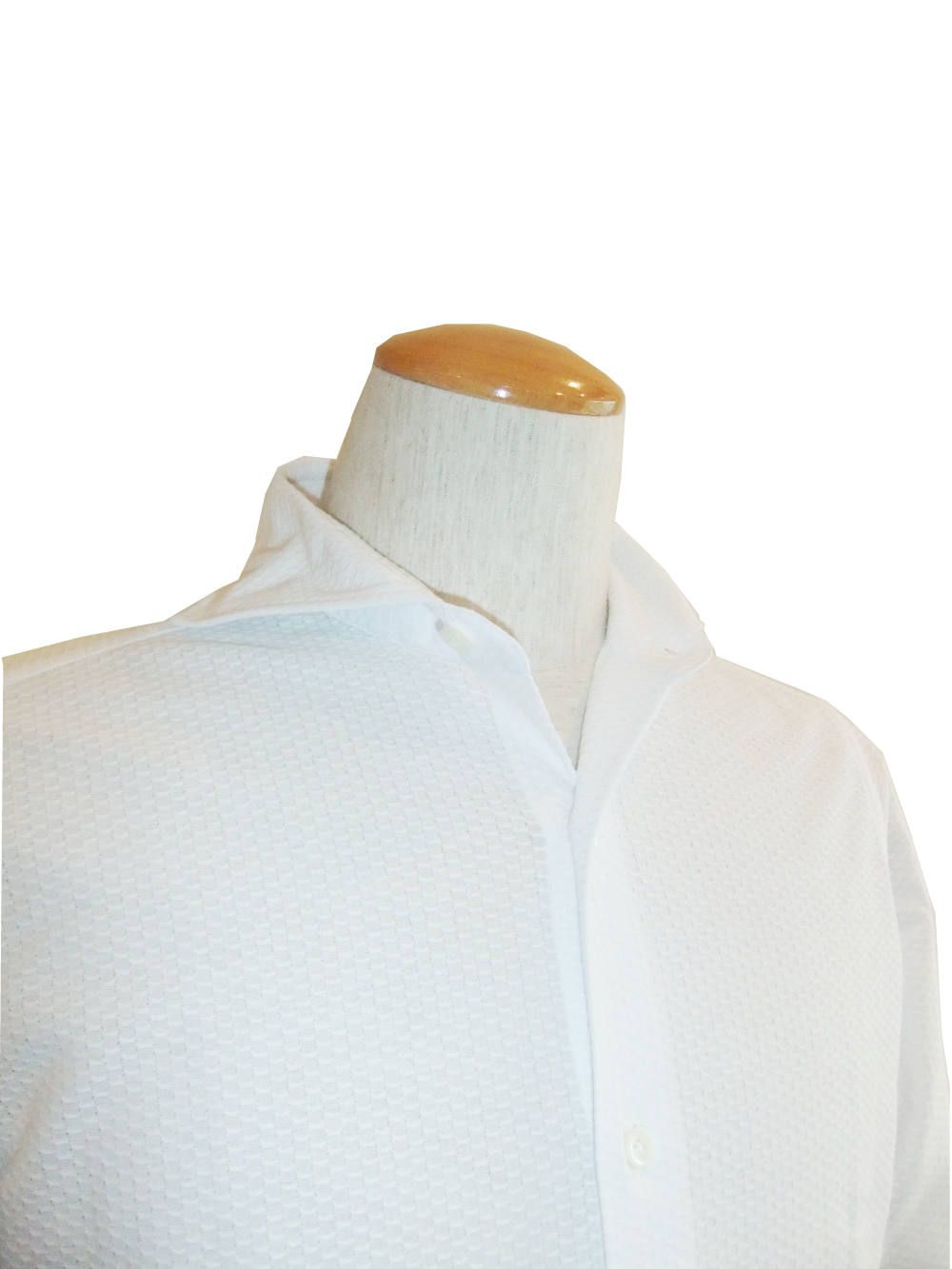 ジャージー ワッフル シャツ (WHITE)  8G18630V84
