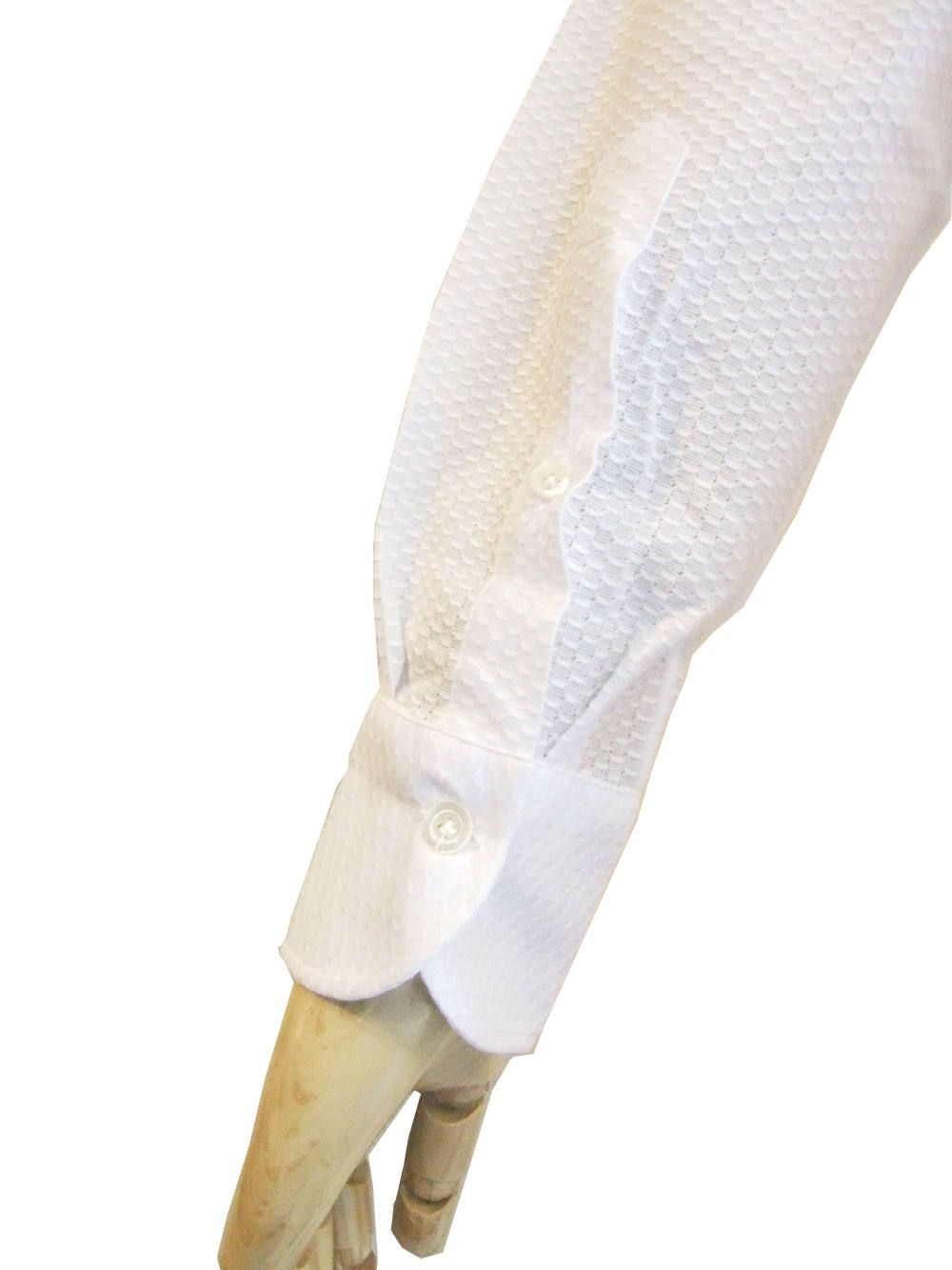 ジャージー ワッフル シャツ (WHITE)  8G18630V84