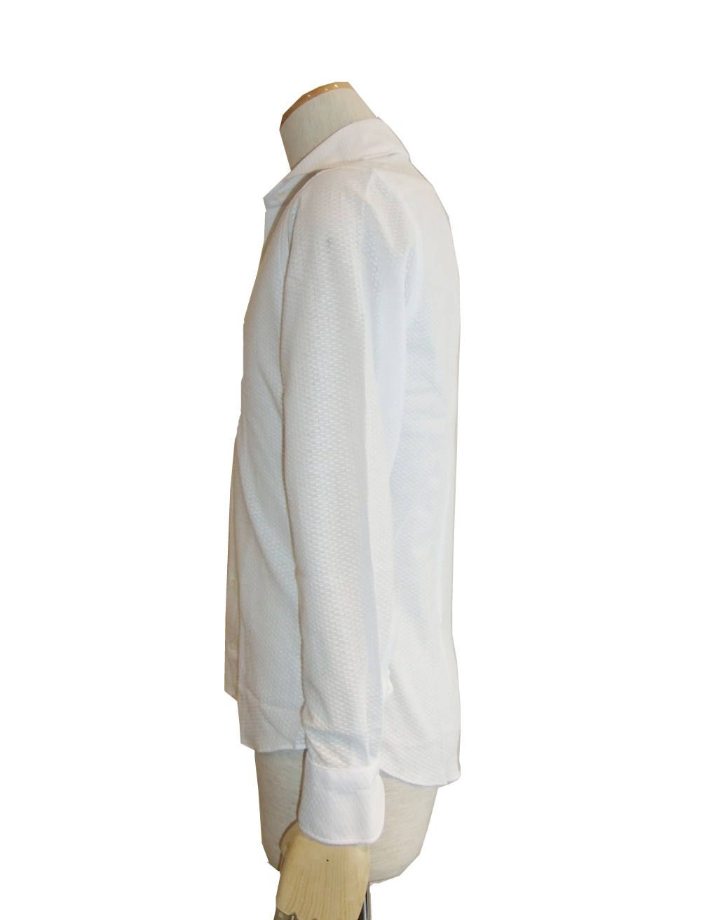 ジャージー ワッフル シャツ (WHITE)  8G18630V84