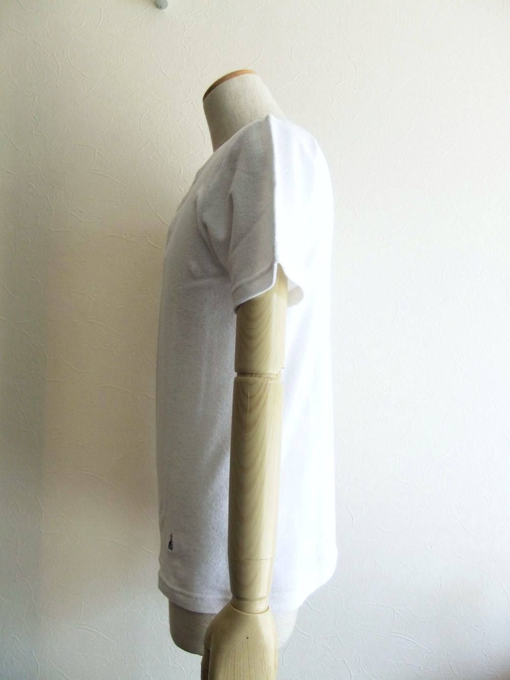 ヘンリーネック 半袖パイルTシャツ (WHITE)   RS/TC441J-581501