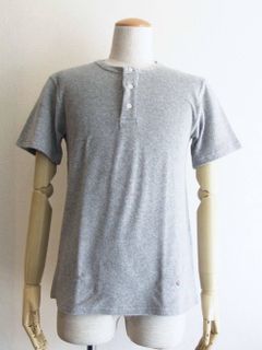 ヘンリーネック 半袖パイルTシャツ (GRAY)   RS/TC441J-581501