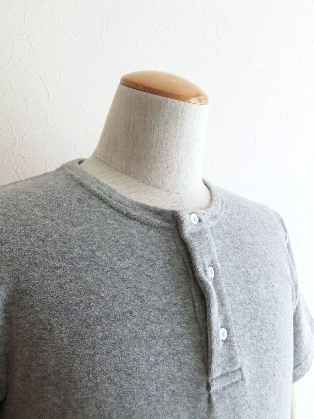 ヘンリーネック 半袖パイルTシャツ (GRAY)   RS/TC441J-581501
