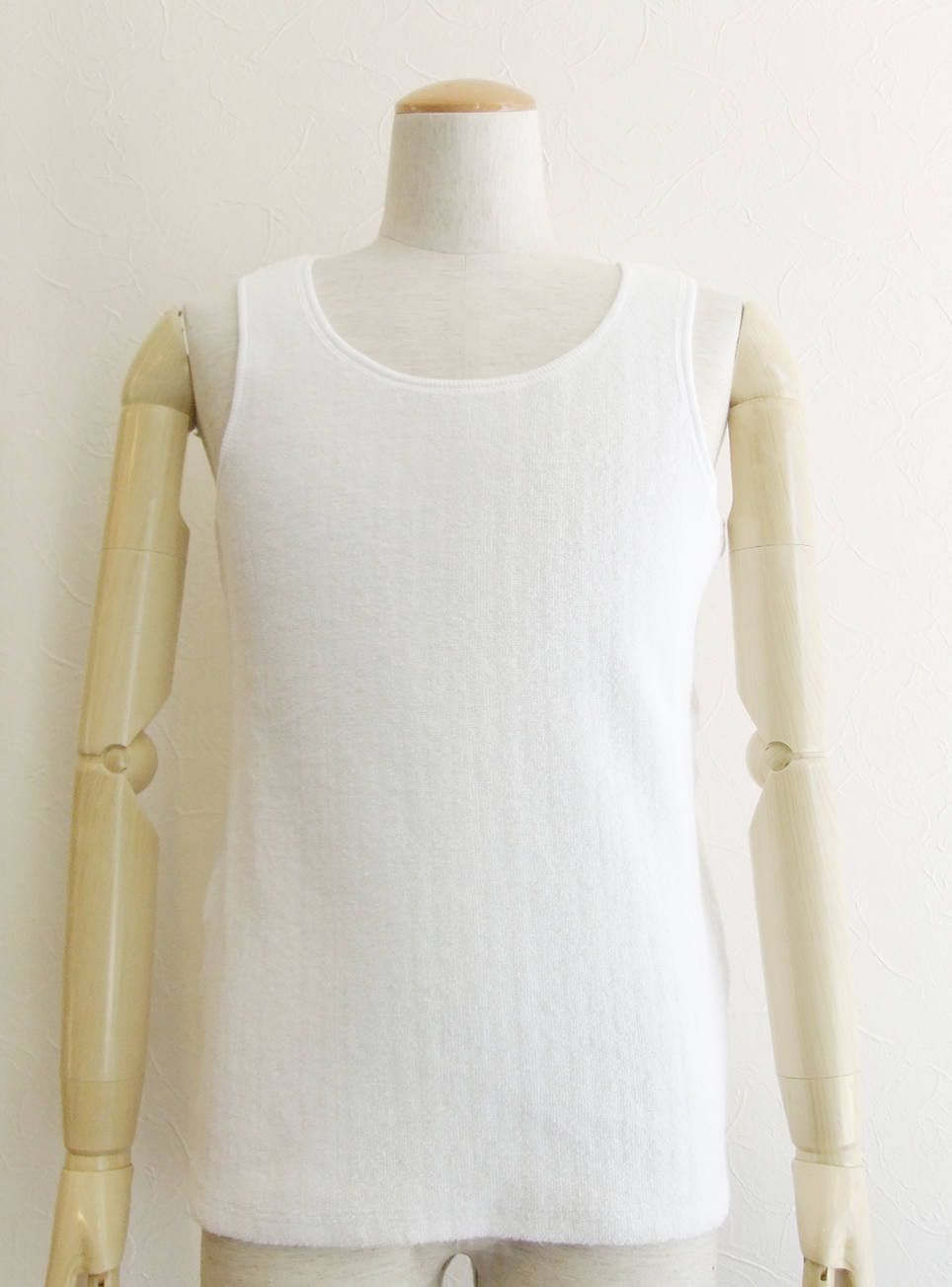 パイル タンクトップ MSG18S8067 (WHITE)