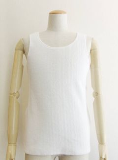 パイル タンクトップ MSG18S8067 (WHITE)
