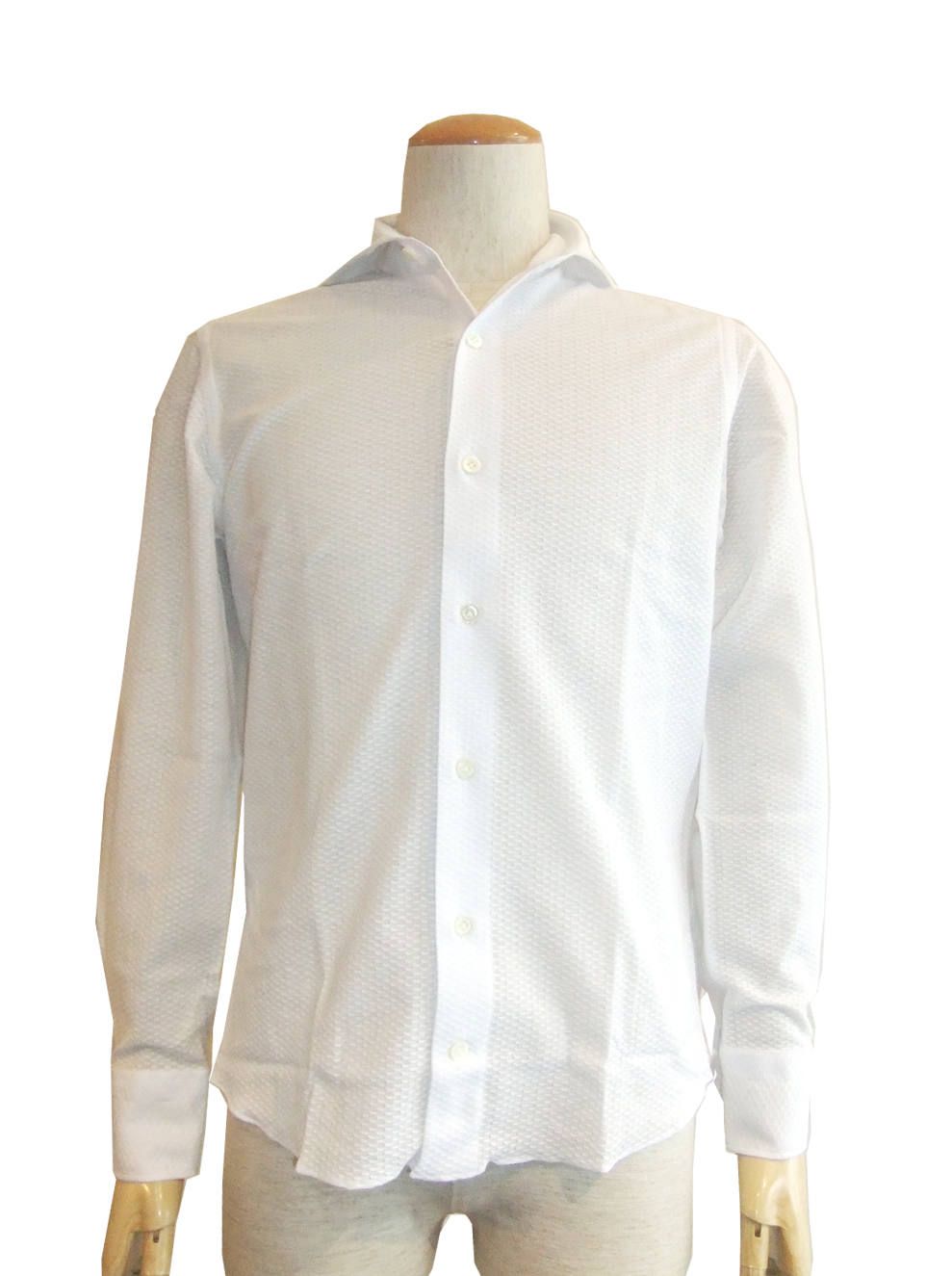 ジャージー ワッフル シャツ (WHITE)  8G18630V84