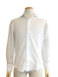 ジャージー ワッフル シャツ (WHITE)  8G18630V84