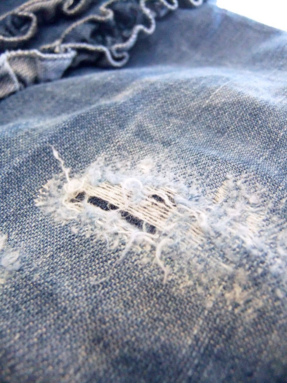 フリルピンタック ロールアップ デニムシャツ STRETCH DENIM 6.5oz RELAX DAN ROLL UP FIT   S71DM0147