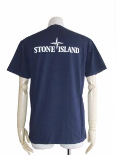 INSTITUTIONAL プリント クルーネック Tシャツ (NAVY)  68152NS93