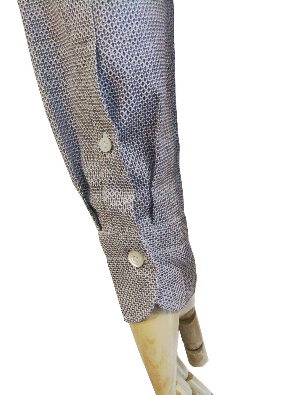 コットン メッシュ シャツ (NAVY)  8G17830V84
