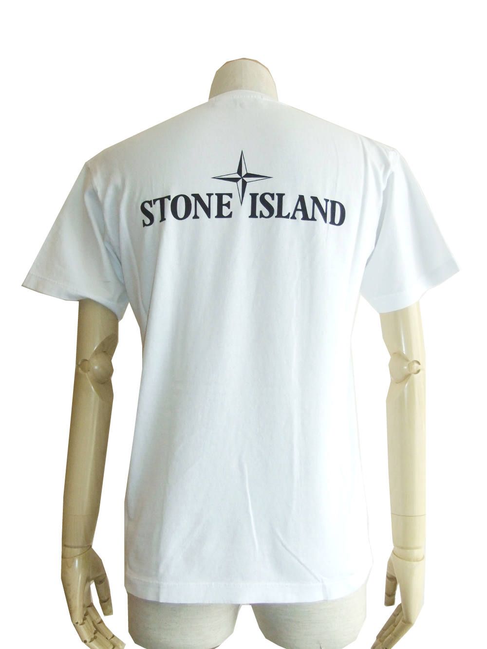 STONE ISLAND - INSTITUTIONAL プリント クルーネック Tシャツ (WHITE