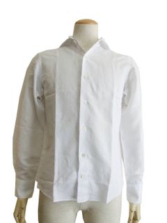 リネン×コットン ペイズリー柄 シャツ (WHITE)  8G15230V84