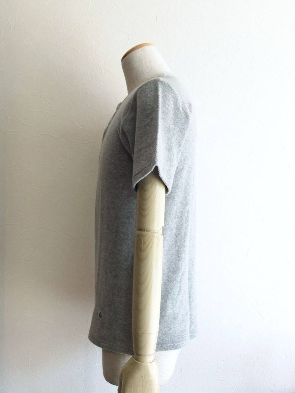 ヘンリーネック 半袖パイルTシャツ (GRAY)   RS/TC441J-581501