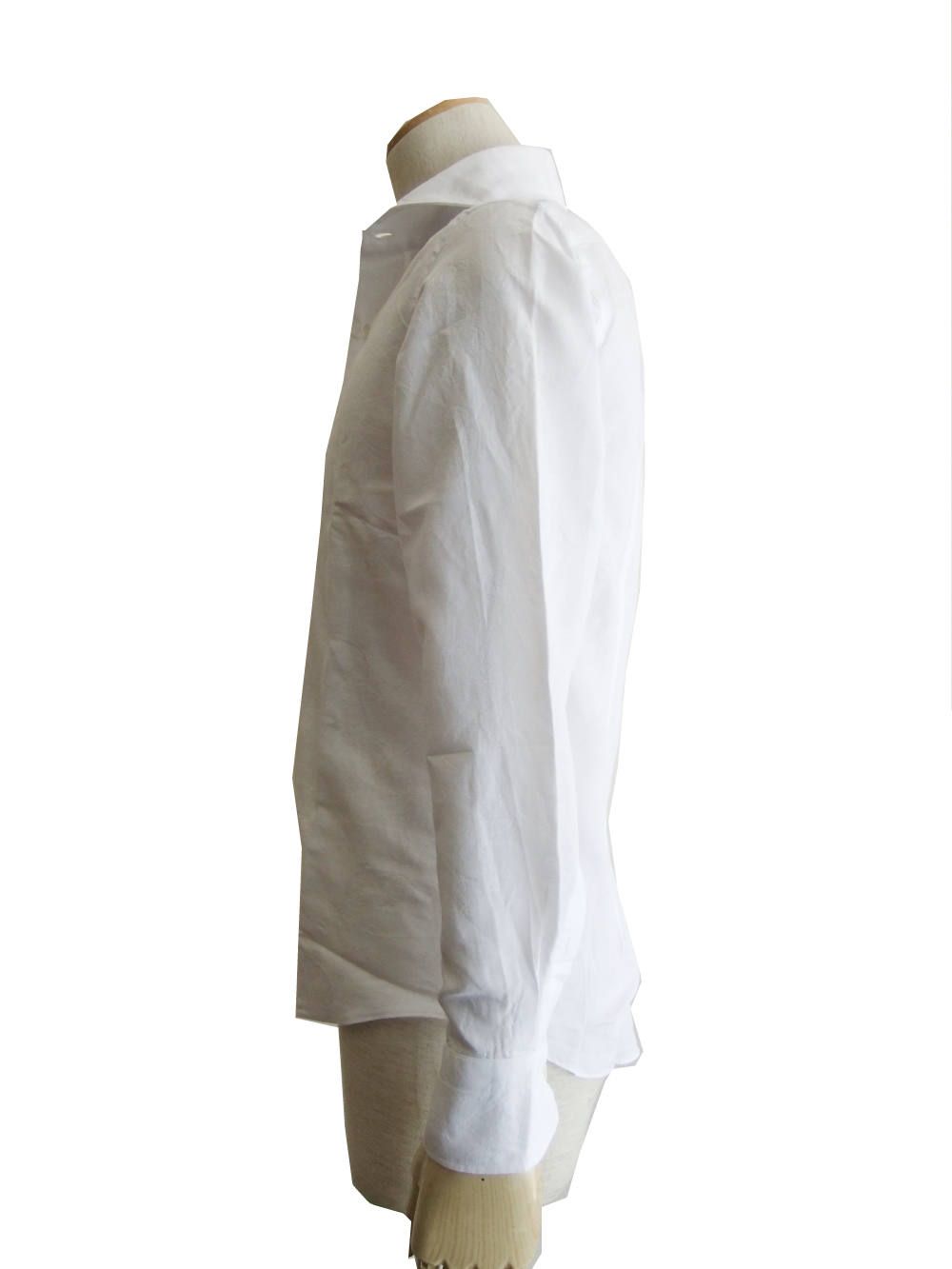 リネン×コットン ペイズリー柄 シャツ (WHITE)  8G15230V84