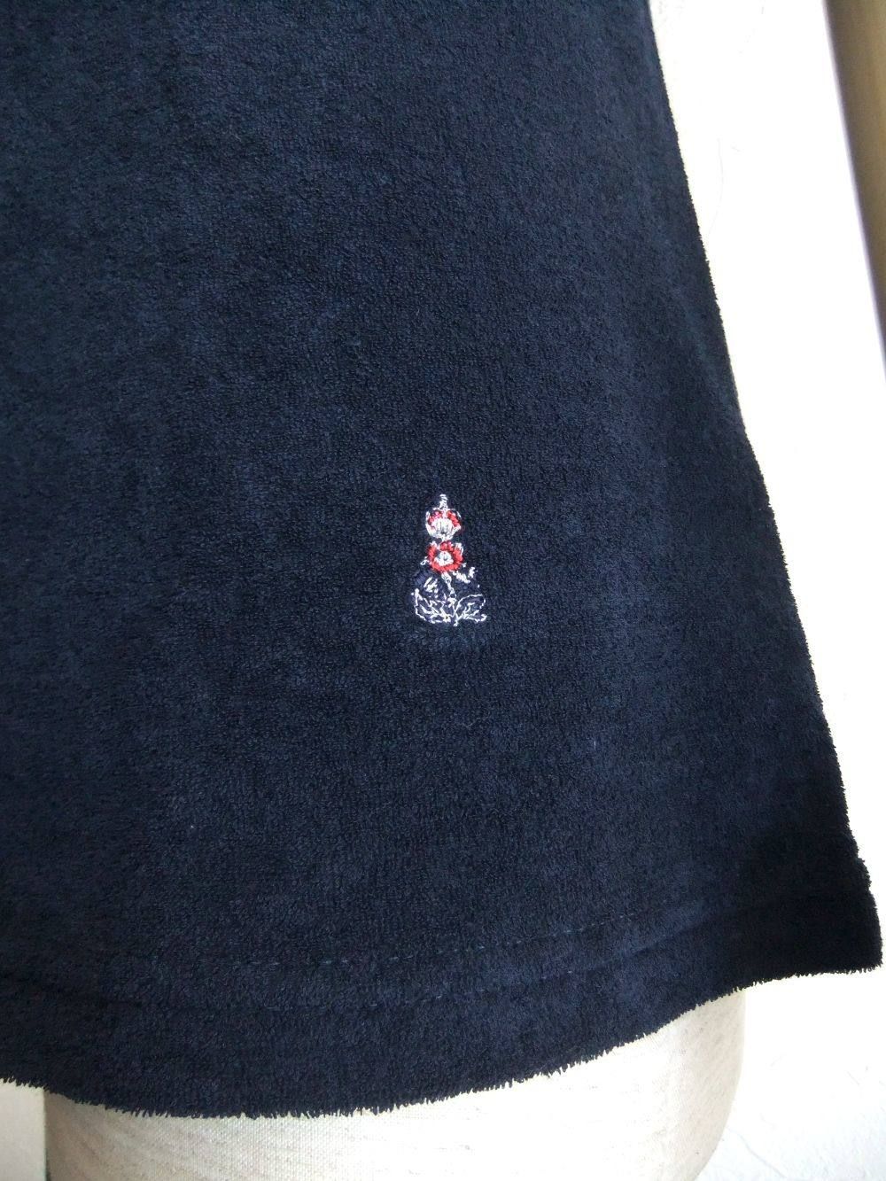 クルーネック 半袖パイルTシャツ (NAVY)   RS/TC442-581501