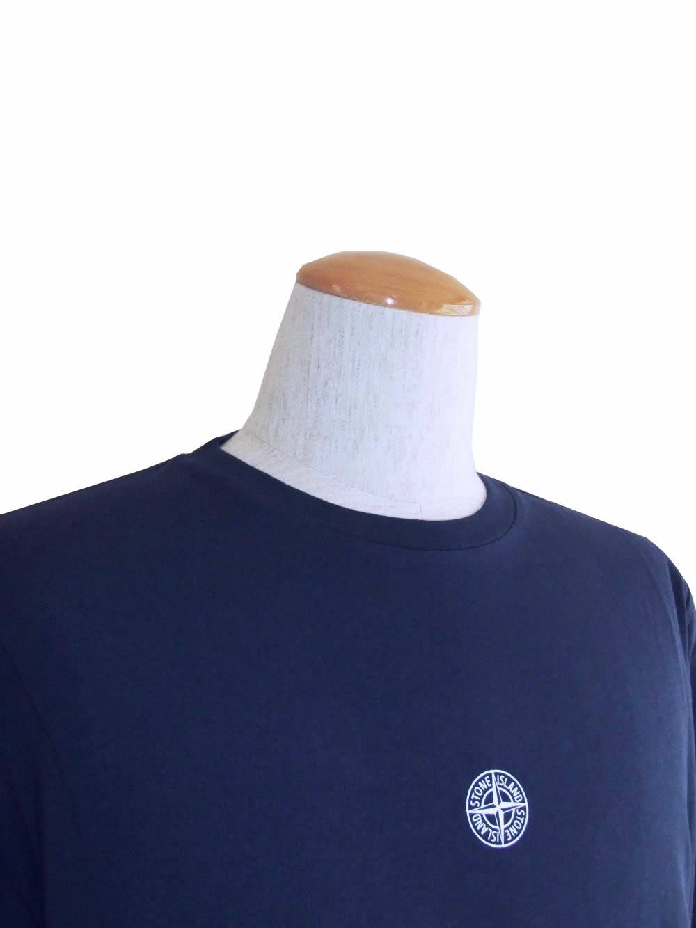 STONE ISLAND - INSTITUTIONAL プリント クルーネック Tシャツ (NAVY