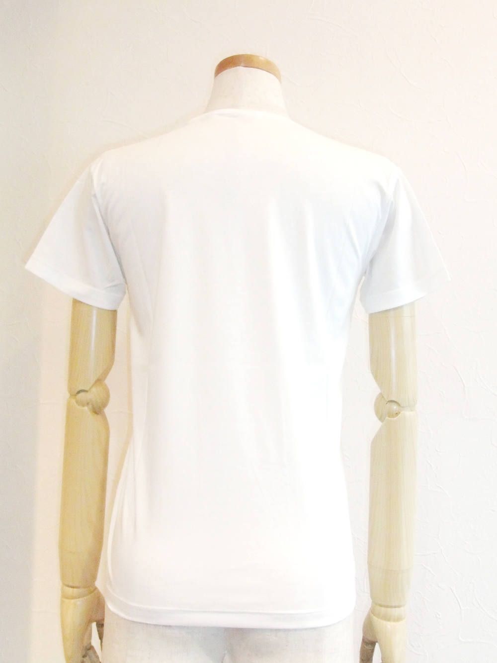 半袖 クルーネック コットン Tシャツ (ホワイト)
