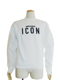 アイコン刺繍 スウェットプルオーバー (WHITE) ICON SWEAT S74GU0220