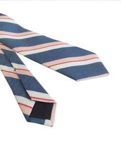 レジメンタル シルク/リネン (BLUE) T4718