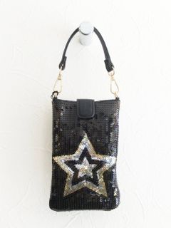 キラキラ モバイル バッグ ポシェット (STAER☆)  AC82-013