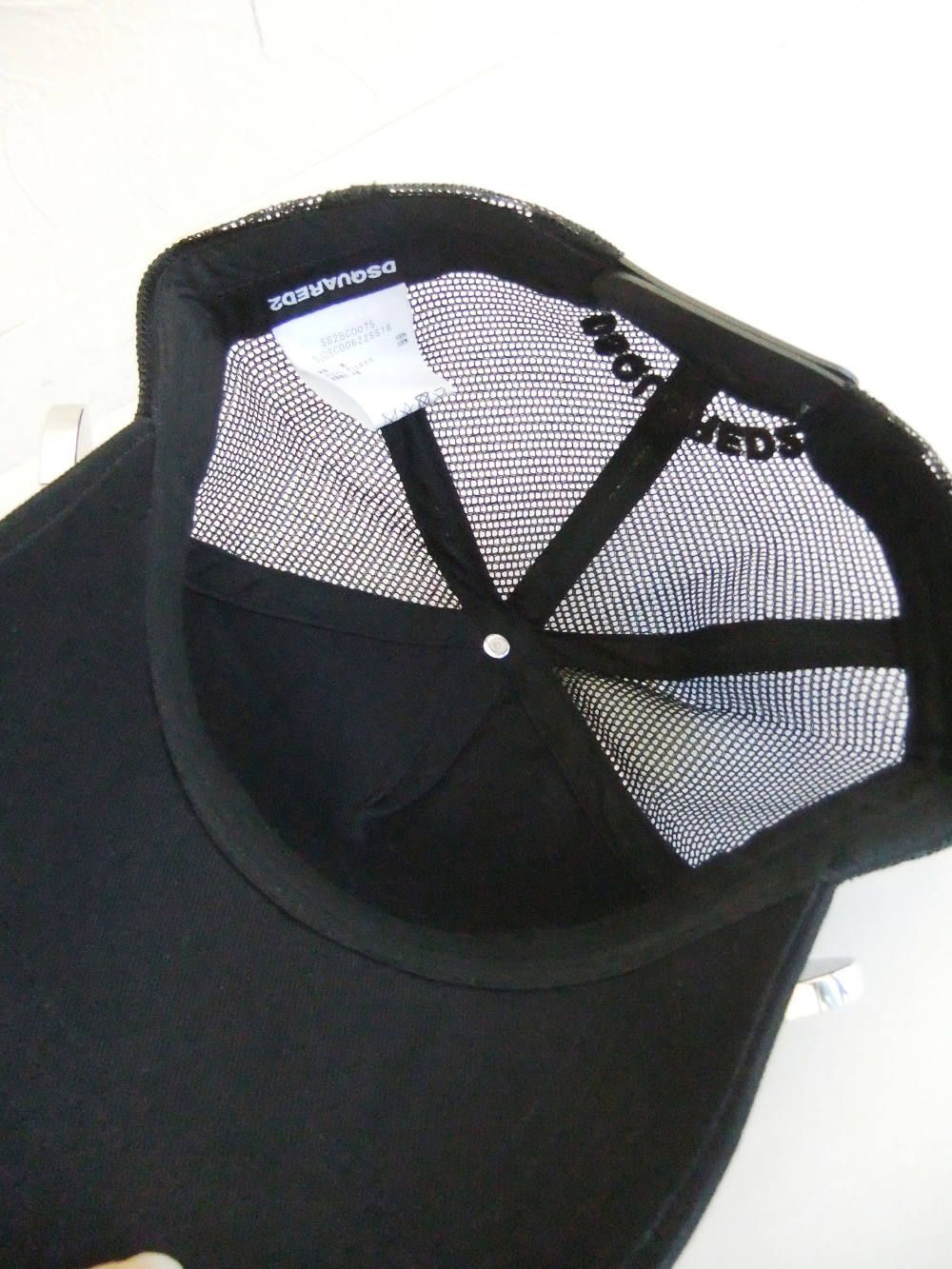 ディースクエアード シルバーバックル キャップ DSQUARED2 BASEBALL CAP S82BC0075
