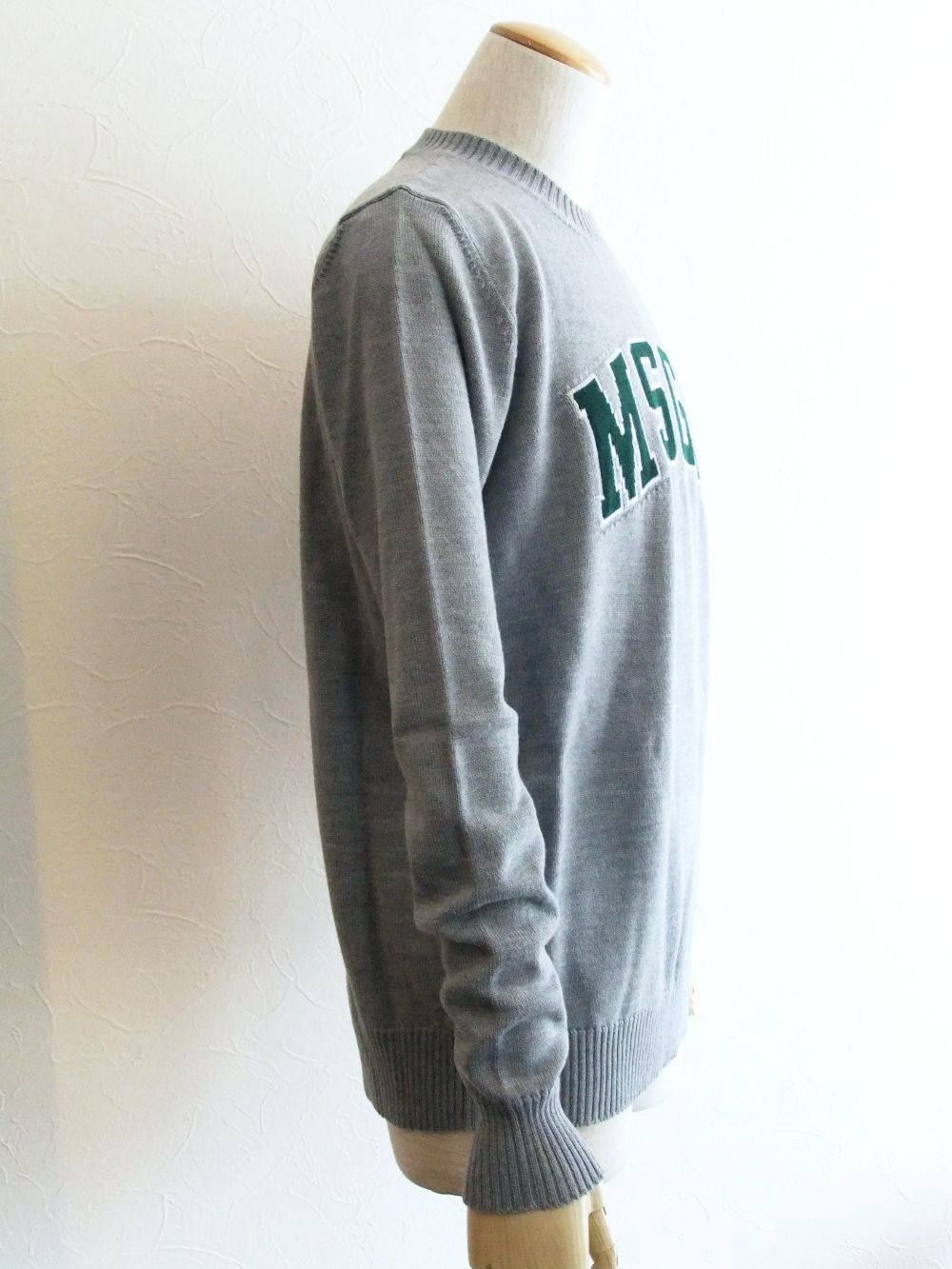 ロゴ ジャガード クルーネックセーター  MM141-184776
