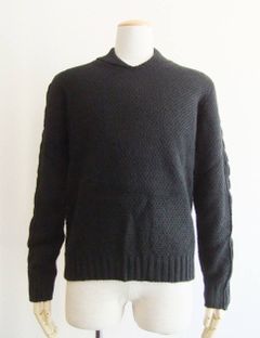 ショールカラーV-NECK ニット(BLACK) 9NV0615