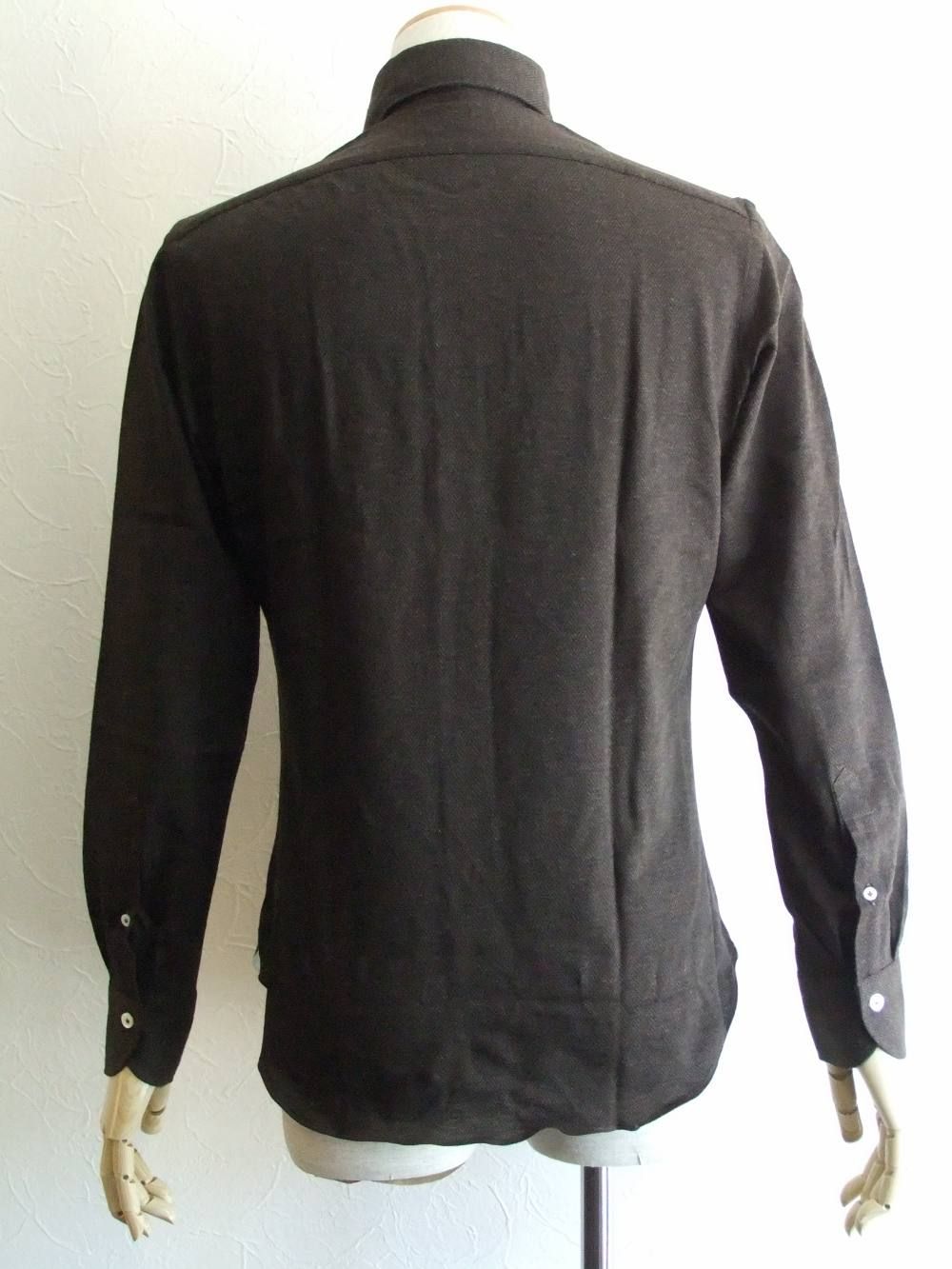 コットンジャージー シャツ (BROWN) 9G19100L84