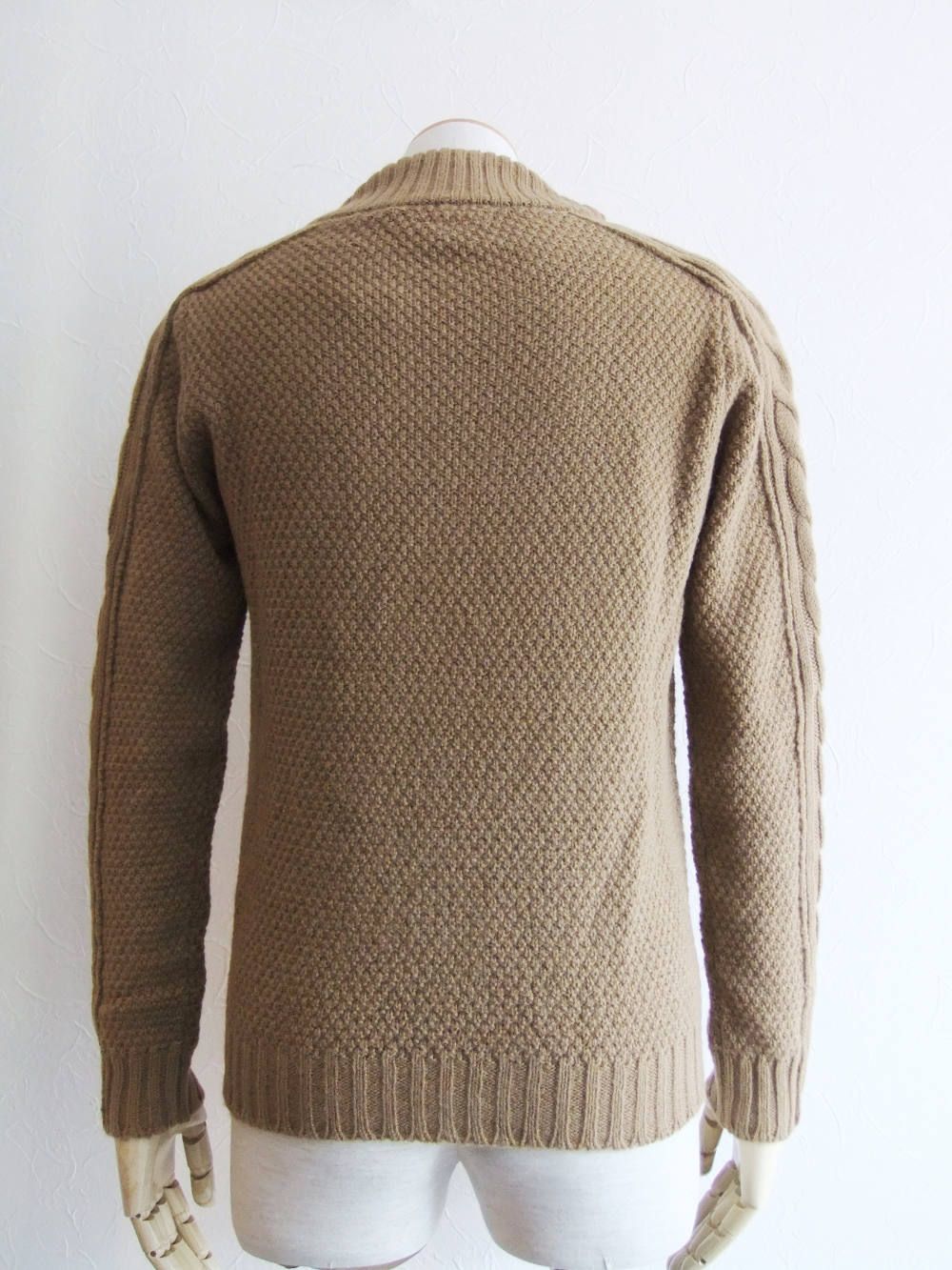 ショールカラーV-NECK ニット(BEIGE) 9NV0615