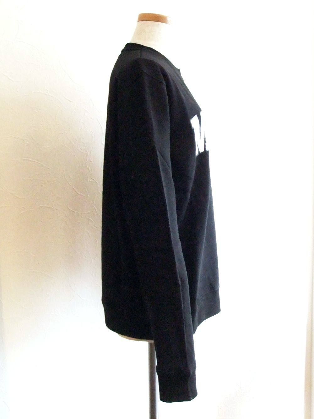 《LADIES》 ロゴプリント スウェットトレーナー (ブラック) MDM163-184799