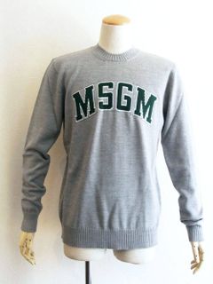 ロゴ ジャガード クルーネックセーター  MM141-184776