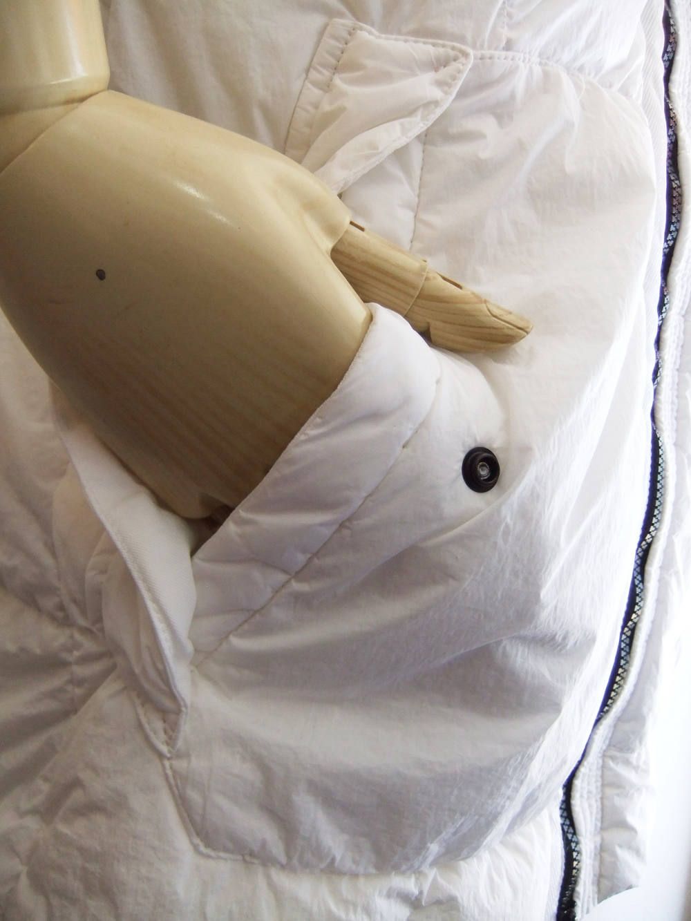 GARMENT DYED CRINKLE REPS NY DOWN ガーメントダイ ダウンブルゾン (WHITE) 41223