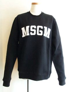 《LADIES》 ロゴプリント スウェットトレーナー (ブラック) MDM163-184799