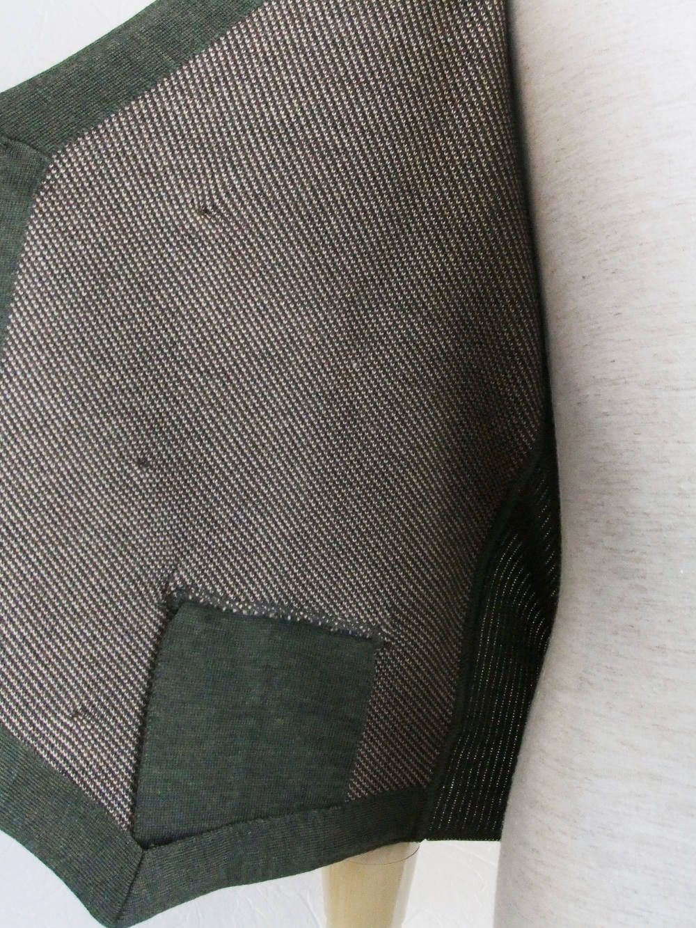 ダブル ウール ニット6Bベスト(KHAKI)   LGSM41-51046