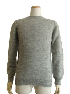 モヘア クルーネックセーター (GRAY)