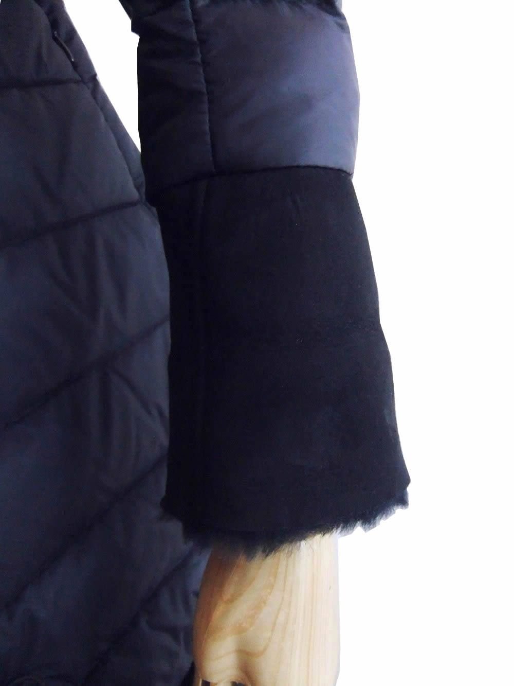 ムートンダウン ノーカラー コート  LUCREZIA   (42 size)