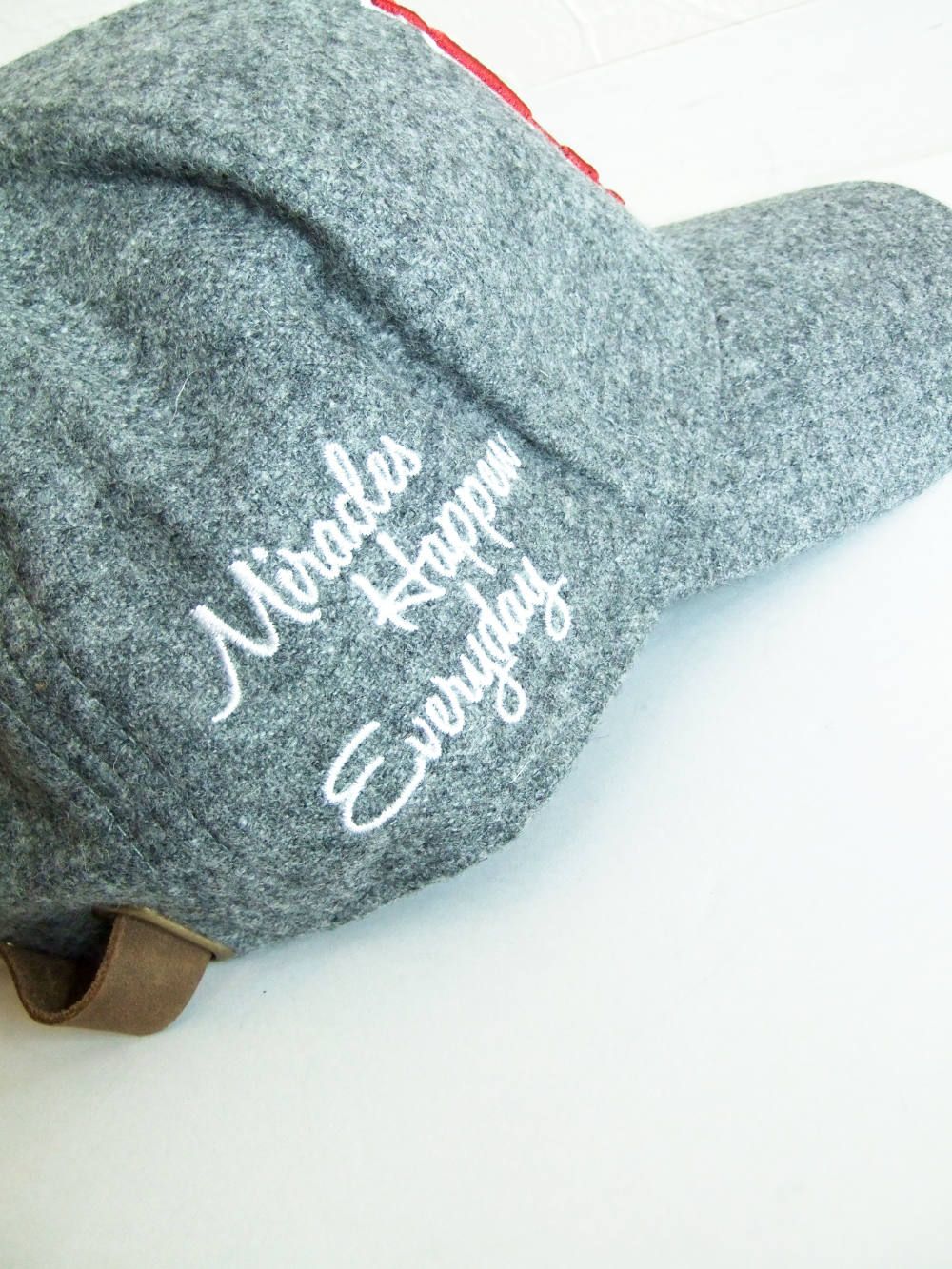 Flannel B.B Cap 2  ロゴ入りキャップ