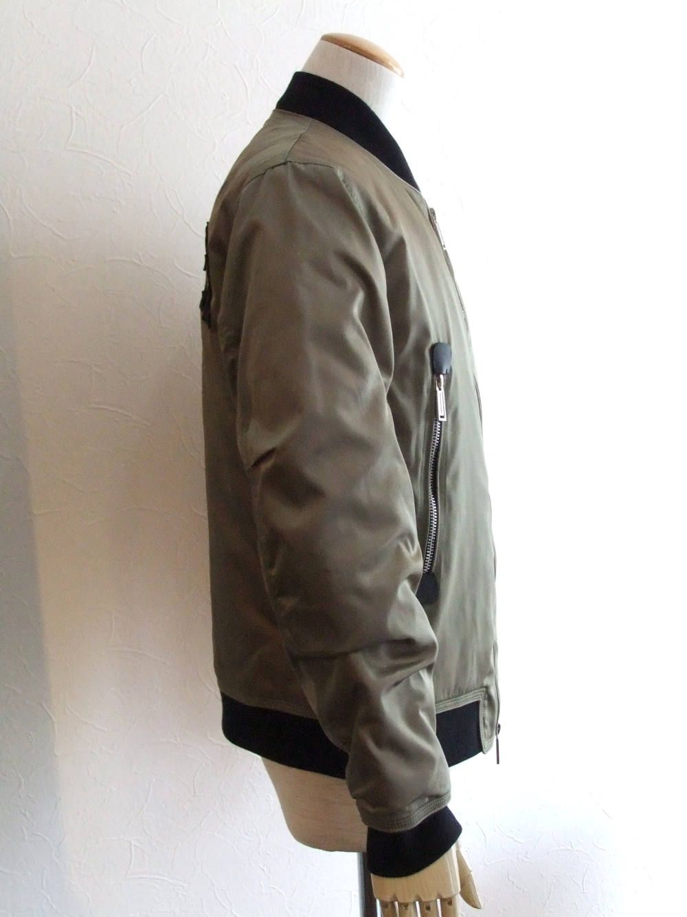 ロゴ ダウンブルゾン NYLON PUFFER PILOT BOMBER S71AM0985