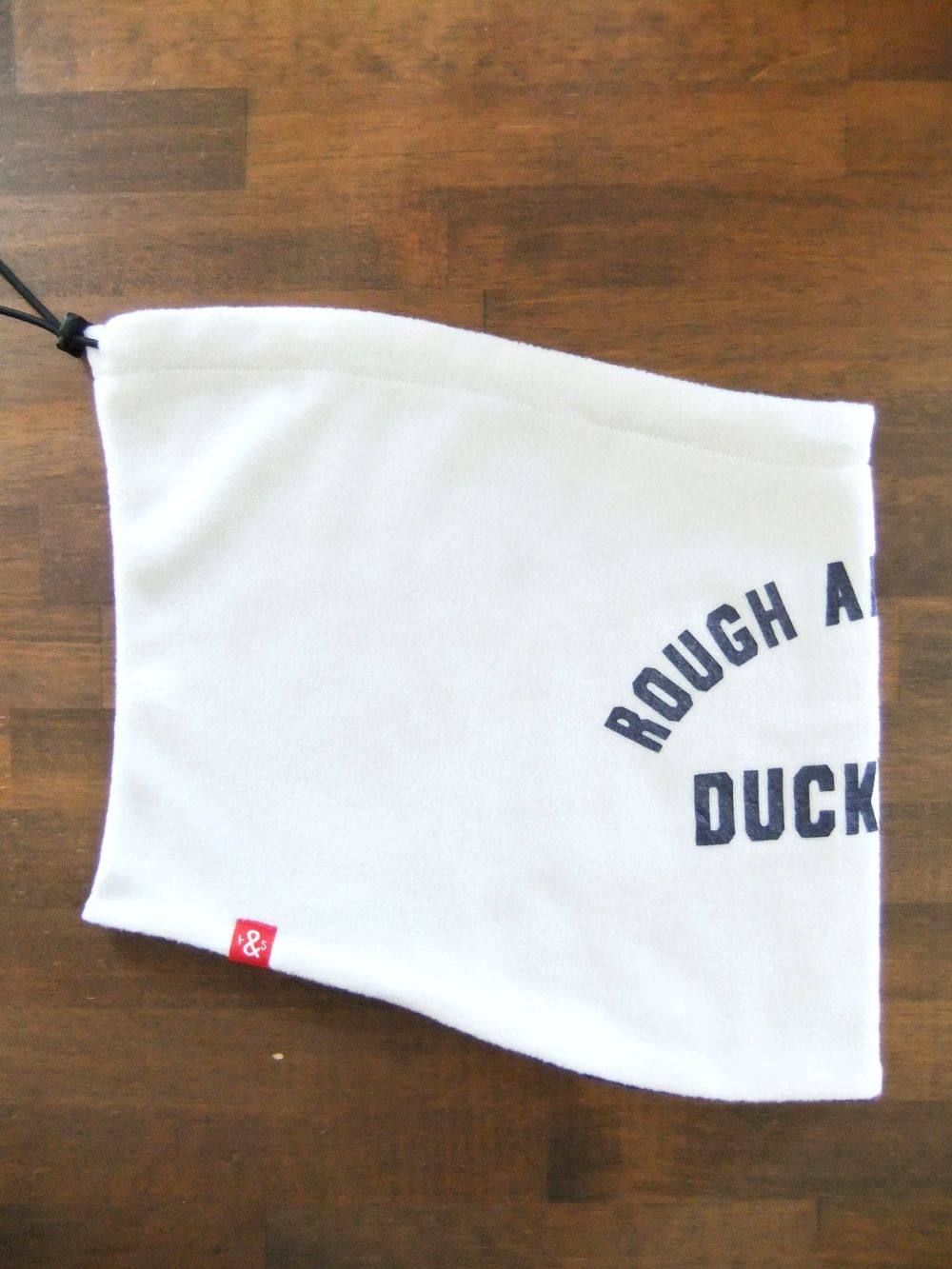 Duckbills Neck Warmer (WHITE/GRAY)  フリース リバーシブル ネックウォーマー