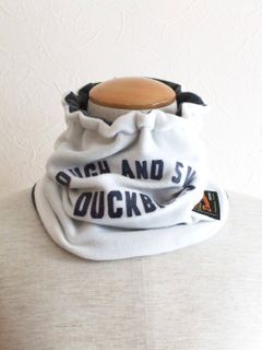 Duckbills Neck Warmer (WHITE/GRAY)  フリース リバーシブル ネックウォーマー