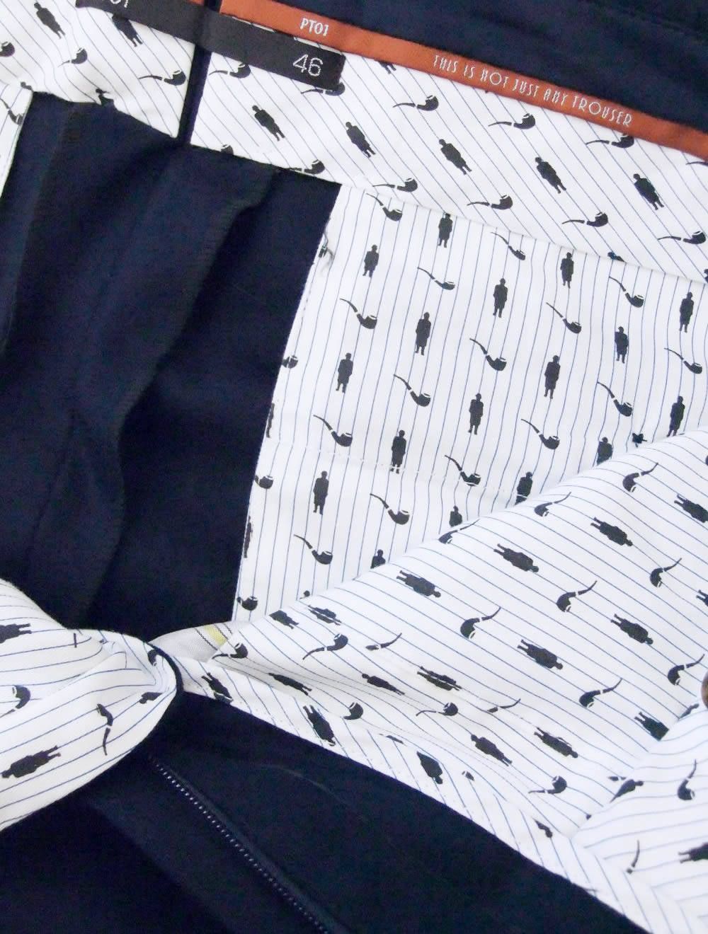 The ELEGANCE of IRONY (NAVY)   ウール テーパードパンツ CPVF01-C033