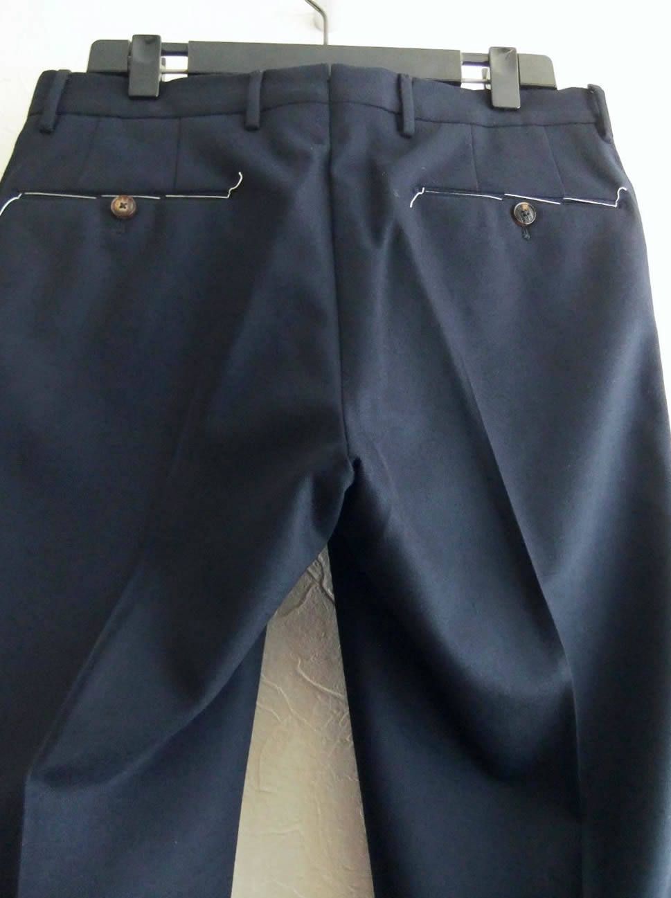 The ELEGANCE of IRONY (NAVY)   ウール テーパードパンツ CPVF01-C033