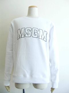 ロゴプリント スウェットトレーナー (WHITE) MM178-184799