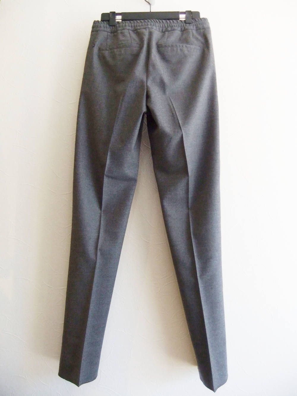 1プリーツテーパード ウールパンツ(GRAY)
