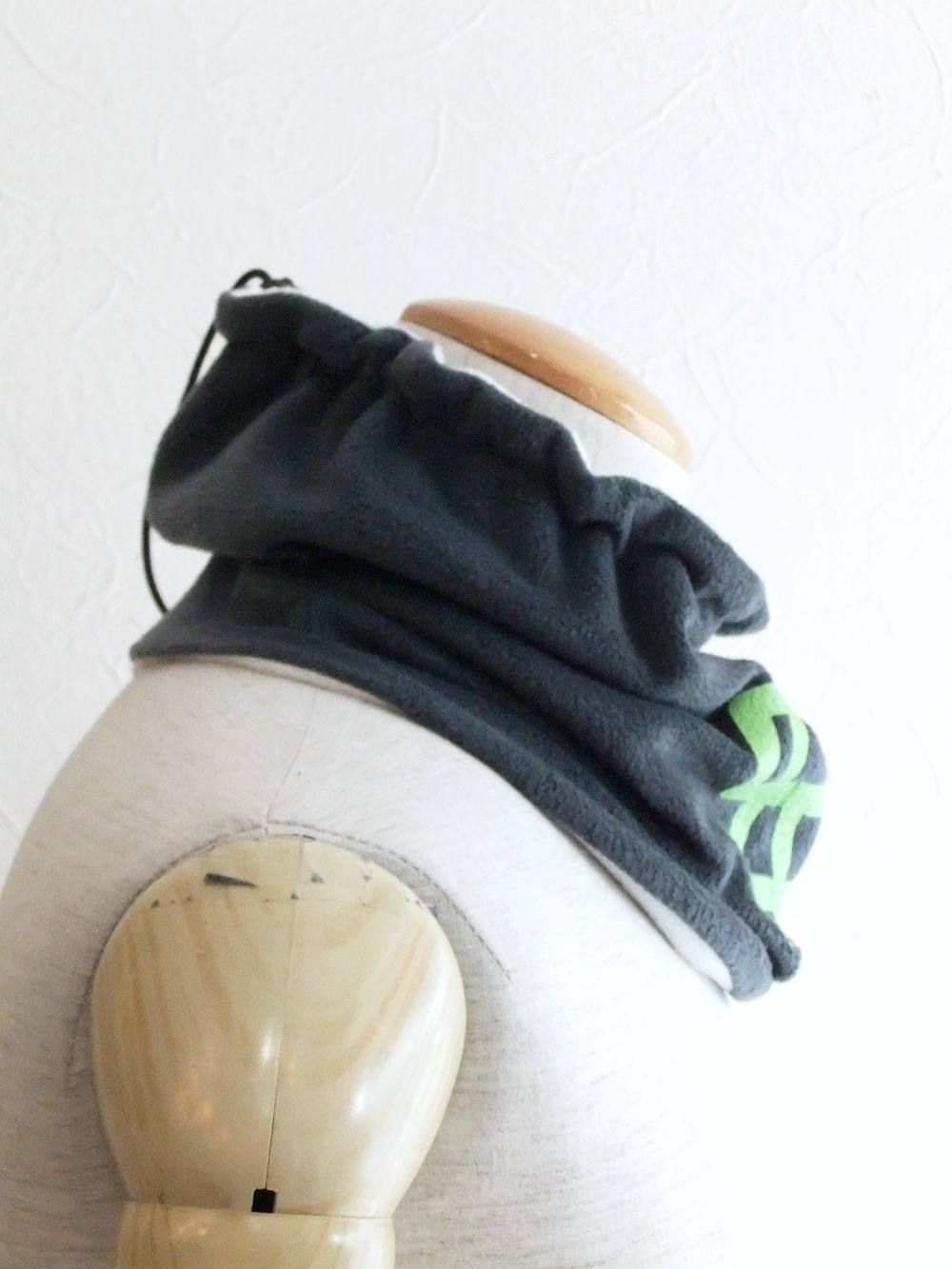 Duckbills Neck Warmer (WHITE/GRAY)  フリース リバーシブル ネックウォーマー