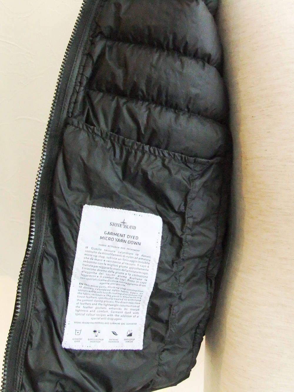 STONE ISLAND - G0124 GARMENT DYED MICRO YARN DOWN_PACKABLE